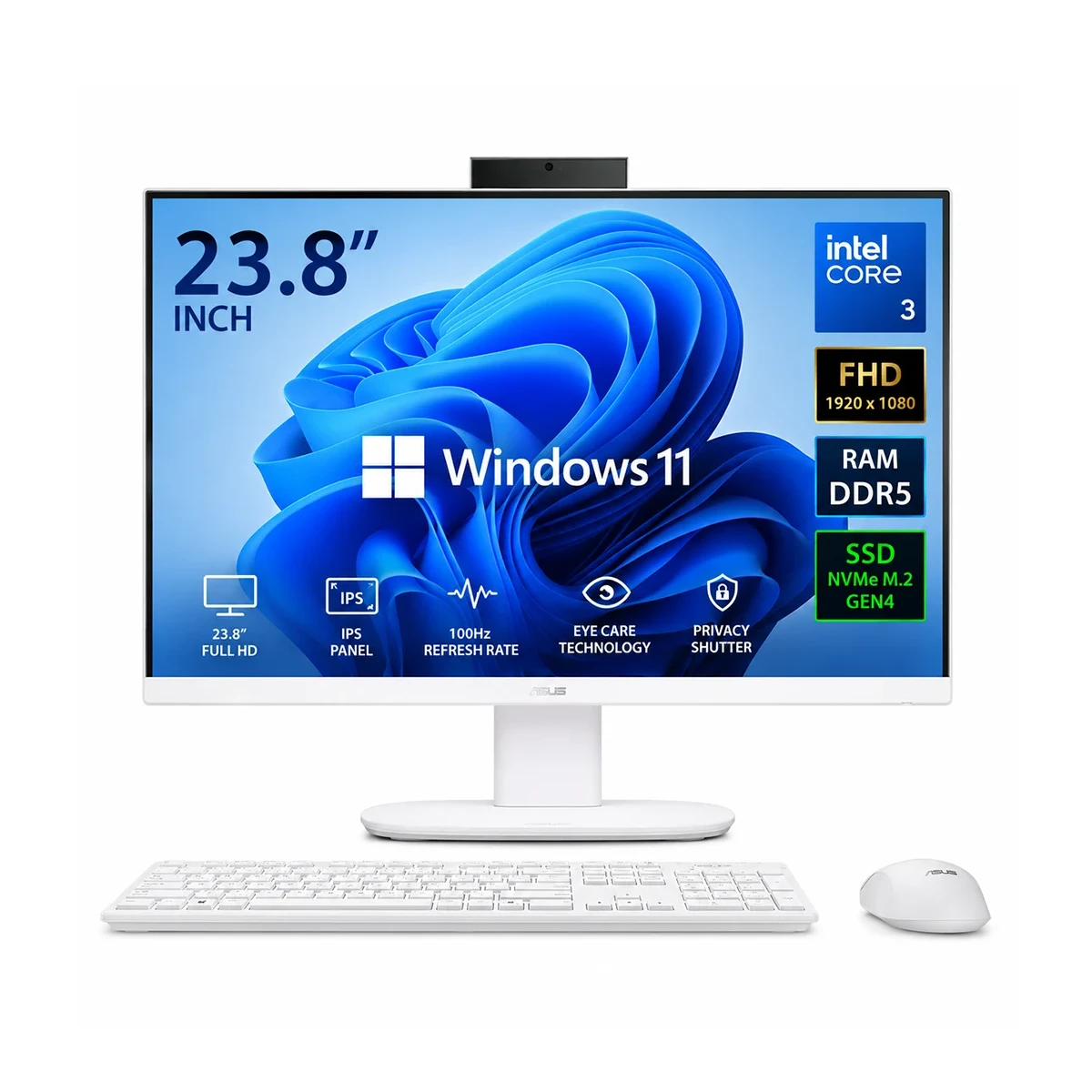 all in one asus v440 vak core 3 100u 512gb g4 8g ddr5 wl non touch